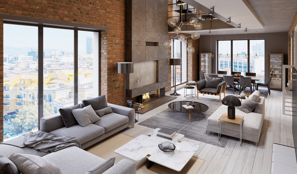 Design and implementation of apartments that are both functional and stylish.